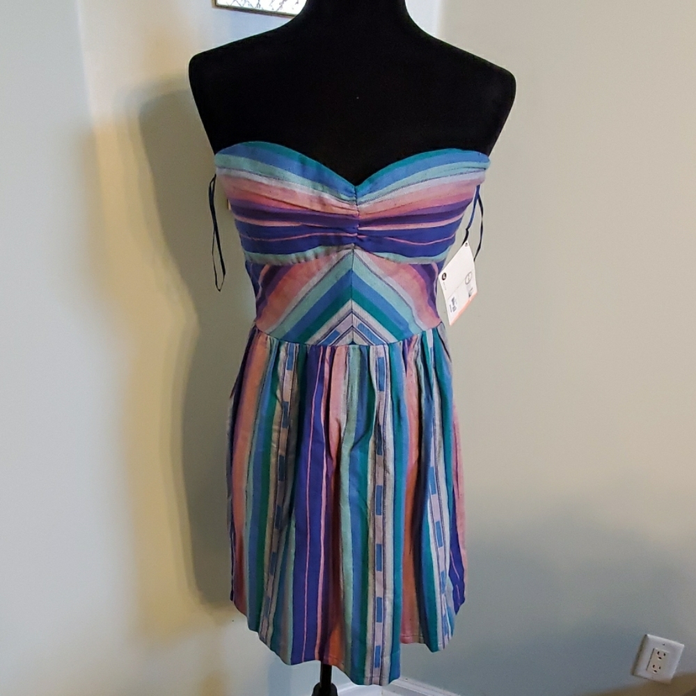 NWT- Roxy Fall Doll strapless sundress- XL
